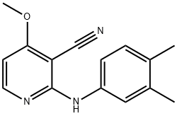 2-(3,4-DIMETHYLANILINO)-4-METHOXYNICOTINONITRILE Struktur