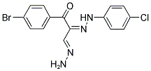 3-(4-BROMOPHENYL)-2-[2-(4-CHLOROPHENYL)HYDRAZONO]-3-OXOPROPANAL HYDRAZONE Struktur