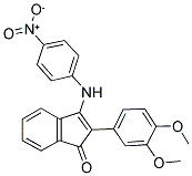 2-(3,4-DIMETHOXYPHENYL)-3-((4-NITROPHENYL)AMINO)INDEN-1-ONE Struktur