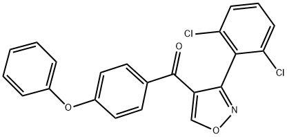 [3-(2,6-DICHLOROPHENYL)-4-ISOXAZOLYL](4-PHENOXYPHENYL)METHANONE Struktur