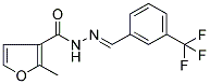 2-METHYL-N'-([3-(TRIFLUOROMETHYL)PHENYL]METHYLENE)-3-FUROHYDRAZIDE Struktur