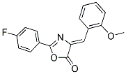 (4Z)-2-(4-FLUOROPHENYL)-4-(2-METHOXYBENZYLIDENE)-1,3-OXAZOL-5(4H)-ONE Struktur