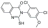 3-(2,4-DICHLORO-5-METHOXYPHENYL)-2-SULFANYL-4(3H)-QUINAZOLINONE Struktur