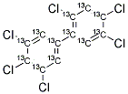 13C12-2,3',4,4',5,5'-HEXACHLOROBIPHENYL Struktur