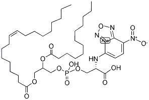 1-OLEOYL-2-[12-[(7-NITRO-2-1,3-BENZOXADIAZOL-4-YL)AMINO]DODECANOYL]-SN-GLYCERO-3-PHOSPHOSERINE(SODIUM SALT) Struktur