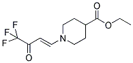 ETHYL 1-(4,4,4-TRIFLUORO-3-OXOBUT-1-ENYL)PIPERIDINE-4-CARBOXYLATE Struktur