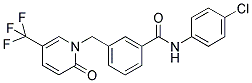 1-[3-(4-CHLOROPHENYLAMINOCARBONYL)BENZYL]-5-(TRIFLUOROMETHYL)-2-PYRIDONE Struktur