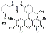 5-((5-AMINOPENTYL)THIOUREIDYL)EOSIN, HYDROCHLORIDE Struktur