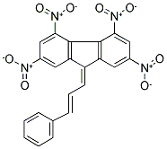 2,4,5,7-TETRANITRO-9-(3-PHENYLPROP-2-ENYLIDENE)-9H-FLUORENE Struktur