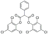 DI(2,4,6-TRICHLOROPHENYL) 2-PHENYLMALONATE Struktur