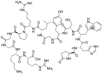 PGLU-HIS-TRP-SER-TYR-GLY-LEU-ARG-PRO-GLY-GLY-LYS-ARG Struktur