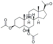 PREGNAN-3-BETA, 5-ALPHA, 6-BETA-TRIOL-20-ONE 3,6-DIACETATE Struktur