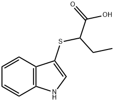 2-(1H-INDOL-3-YLSULFANYL)-BUTYRIC ACID Struktur