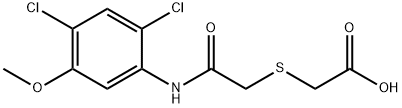 2-([2-(2,4-DICHLORO-5-METHOXYANILINO)-2-OXOETHYL]SULFANYL)ACETIC ACID Struktur