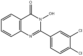 2-(3,4-DICHLOROPHENYL)-3-HYDROXY-4(3H)-QUINAZOLINONE Struktur