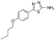 5-(4-BUTOXY-PHENYL)-[1,3,4]THIADIAZOL-2-YLAMINE Struktur