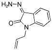 1-ALLYL-3-HYDRAZONO-1,3-DIHYDRO-INDOL-2-ONE Struktur