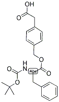 BOC-L-PHE-O-CH2-PHI-CH2-COOH Struktur