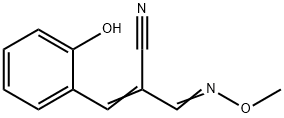 3-(2-HYDROXYPHENYL)-2-[(METHOXYIMINO)METHYL]ACRYLONITRILE Struktur