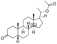 5-BETA-PREGNAN-20-ALPHA-OL-3-ONE ACETATE Struktur