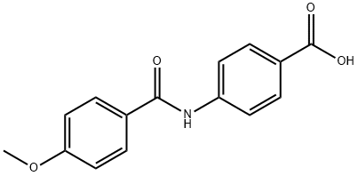 4-(4-METHOXY-BENZOYLAMINO)-BENZOIC ACID Struktur