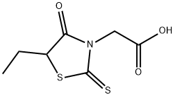 (5-ETHYL-4-OXO-2-THIOXO-THIAZOLIDIN-3-YL)-ACETIC ACID Struktur