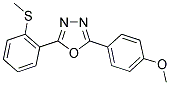 2-(4-METHOXYPHENYL)-5-[2-(METHYLSULFANYL)PHENYL]-1,3,4-OXADIAZOLE Struktur