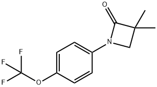 3,3-DIMETHYL-1-[4-(TRIFLUOROMETHOXY)PHENYL]-2-AZETANONE Struktur