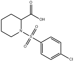 1-(4-CHLORO-BENZENESULFONYL)-PIPERIDINE-2-CARBOXYLIC ACID Struktur