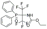 ETHYL N-[1-(DIPHENYLPHOSPHORYL)-2,2,2-TRIFLUORO-1-(TRIFLUOROMETHYL)ETHYL]CARBAMATE Struktur