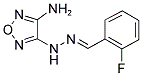 2-FLUOROBENZALDEHYDE (4-AMINO-1,2,5-OXADIAZOL-3-YL)HYDRAZONE Struktur