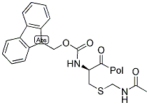 FMOC-D-CYS(ACM)-WANG RESIN Struktur