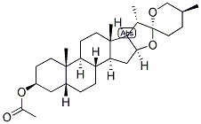 5-BETA, 20-ALPHA, 22-BETA, 25L-SPIROSTAN-3-BETA-OL ACETATE Struktur