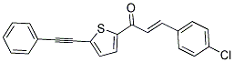 3-(4-CHLOROPHENYL)-1-[5-(2-PHENYLETH-1-YNYL)-2-THIENYL]PROP-2-EN-1-ONE Struktur