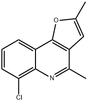 6-CHLORO-2,4-DIMETHYLFURO[3,2-C]QUINOLINE Struktur