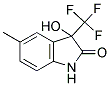 3-HYDROXY-5-METHYL-2-OXO-3-TRIFLUOROMETHYLINDOLINE Struktur