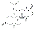 5-ALPHA-ANDROSTAN-11-ALPHA-OL-3,17-DIONE ACETATE Struktur