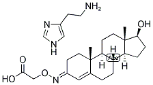 4-ANDROSTEN-17BETA-OL-3-ONE 3-O-CARBOXYMETHYLOXIME-HISTAMINE Struktur