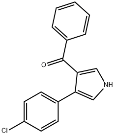 [4-(4-CHLOROPHENYL)-1H-PYRROL-3-YL](PHENYL)METHANONE Struktur