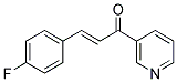 3-(4-FLUOROPHENYL)-1-(3-PYRIDYL)-2-PROPEN-1-ONE Struktur