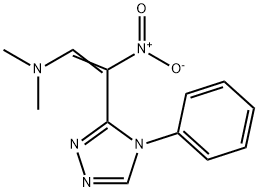 N,N-DIMETHYL-2-NITRO-2-(4-PHENYL-4H-1,2,4-TRIAZOL-3-YL)-1-ETHYLENAMINE Struktur