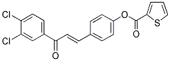 4-[3-(3,4-DICHLOROPHENYL)-3-OXO-1-PROPENYL]PHENYL 2-THIOPHENECARBOXYLATE Struktur