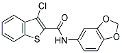 N-1,3-BENZODIOXOL-5-YL-3-CHLORO-1-BENZOTHIOPHENE-2-CARBOXAMIDE Struktur