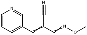 2-[(METHOXYIMINO)METHYL]-3-(3-PYRIDINYL)ACRYLONITRILE Struktur