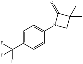 3,3-DIMETHYL-1-[4-(TRIFLUOROMETHYL)PHENYL]-2-AZETANONE Struktur