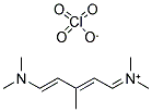 N-[(2E,4E)-5-(DIMETHYLAMINO)-3-METHYLPENTA-2,4-DIENYLIDENE]-N-METHYLMETHANAMINIUM PERCHLORATE Struktur