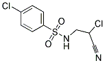 4-CHLORO-N-(2-CHLORO-2-CYANO-ETHYL)-BENZENESULFONAMIDE Struktur