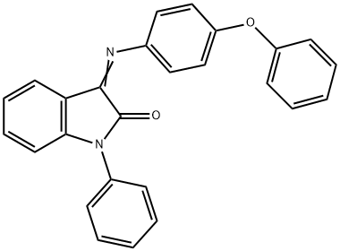 3-[(4-PHENOXYPHENYL)IMINO]-1-PHENYL-1,3-DIHYDRO-2H-INDOL-2-ONE Struktur