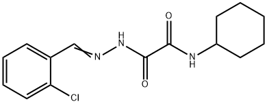 2-[2-(2-CHLOROBENZYLIDENE)HYDRAZINO]-N-CYCLOHEXYL-2-OXOACETAMIDE Struktur