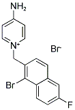 4-AMINO-1-[(1-BROMO-6-FLUORO-2-NAPHTHYL)METHYL]PYRIDINIUM BROMIDE Struktur